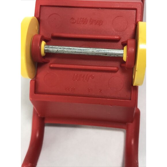 Vintage Yellow Wheels &amp; Red Barrow Lego Duplo Farm Wheel Barrow Replacement - Picture 6 of 9